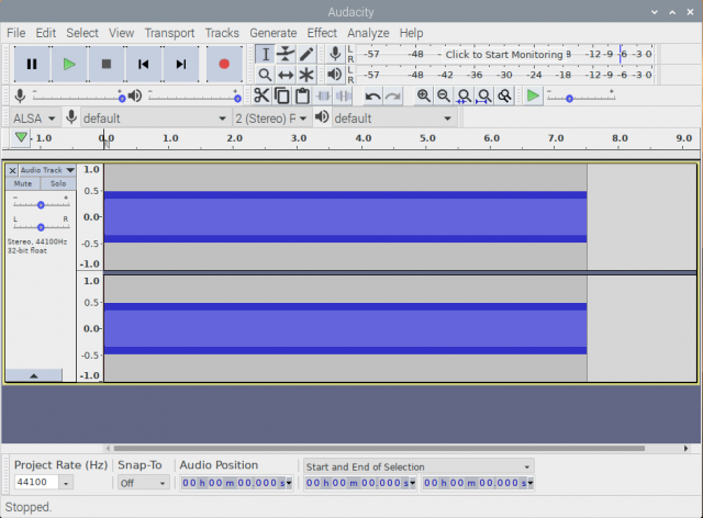 audacity record from sound card